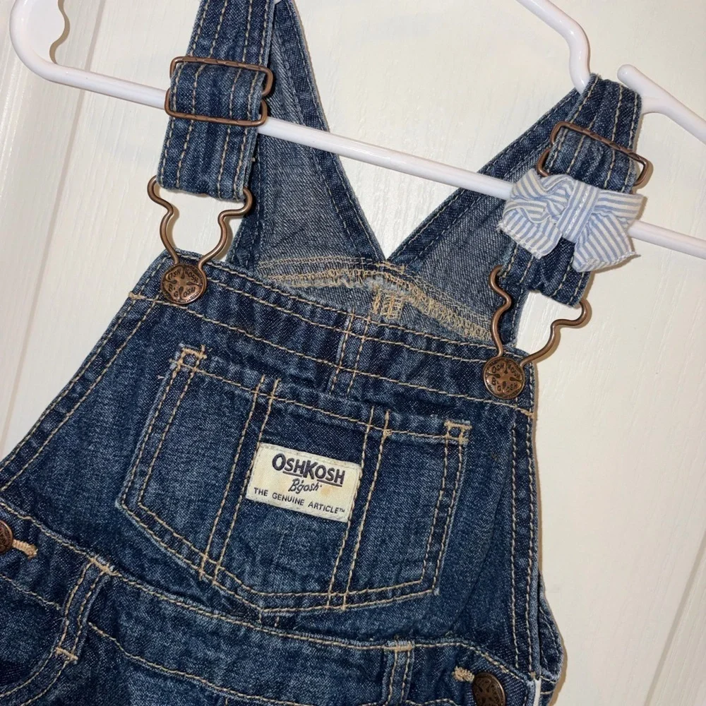 OshKosh B'gosh Dark Blue Denim Overall Dress